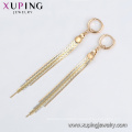97247 xuping simple style multi-color fashion custom women's chain drop earrings